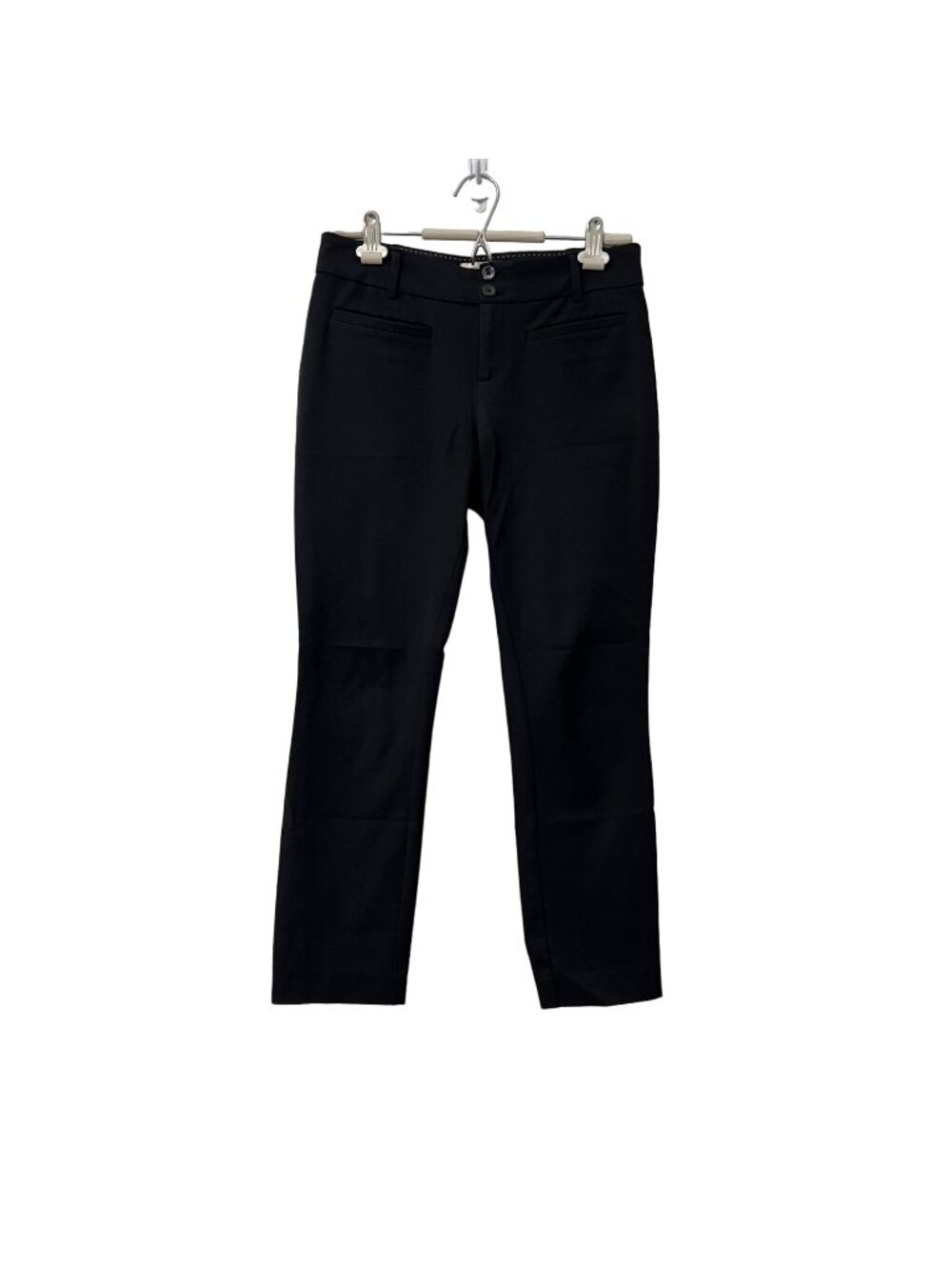 By Anthropologie Womens Black The Essential Slim Trouser Pants Size 4